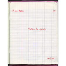 Cahier de poésies