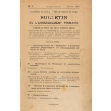 Bulletin de l'Enseignement primaire, Académie de Lille