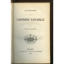 Causeries sur l'histoire naturelle