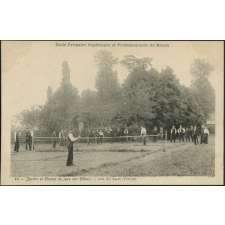 Ecole Primaire Supérieure et Professionnelle de Rouen : Jardin et Champ de jeux des Élèves - Jeu de Law-Tennis