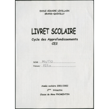 Livret scolaire 2ème trimestre