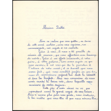 Lettre de remerciement de 2 élèves.