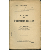 Cours de philosophie générale 