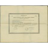 Brevet de capacité pour l'enseignement primaire de Germaine Amélie Tallon (Institutrices - brevet supérieur)