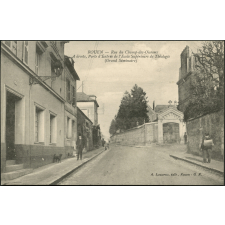 Rouen : Rue du Champ-des-Oiseaux - A droite, Porte d'Entrée de l'Ecole Supérieure de Théologie (Grand Séminaire)