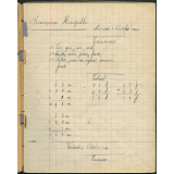 Cahier de devoirs. Lycée Jeanne d'Arc de Rouen. Année scolaire 1946-47