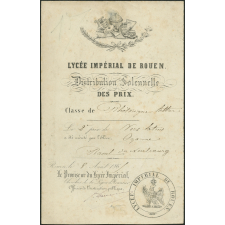 Distribution solennelle des prix du Lycée Impérial de Rouen