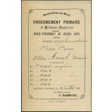 Ex-præmio. Année scolaire 1920-1921