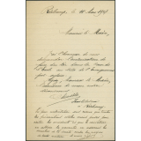 Lettre de Marcel Desbled au Maire de Réalcamp et réponse du Maire
