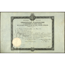 Certificat d'aptitude à l'enseignement des langues vivantes dans les écoles normales et dans les écoles primaires supérieures (langue anglaise). République française.