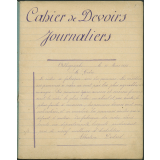Cahier devoirs journaliers