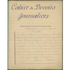 Cahier devoirs journaliers