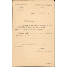 Bulletin de notes n°1