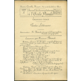Journal des examens d'admission à l'Ecole Navale. Examens oraux partie littéraire. 1899, partie A
