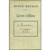 Ecole Navale : livret d'élève 