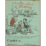 Couverture de cahier illustré C. Puzenat