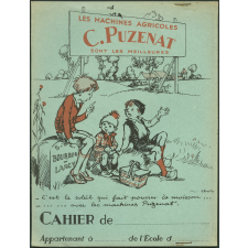 Couverture de cahier illustré C. Puzenat