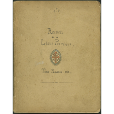 Recueil de la Ligue Poétique. Tome 1er
