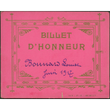 Billet d'honneur Bonnard Louise juin 1917