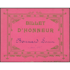 Billet d'honneur Bonnard Louise mars 1917