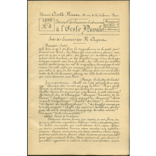 Journal des examens d'admission à l'Ecole Navale. Suite des examens par M. Cagnal. 1899, n°8