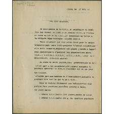 Lettre de Robert Quaegebeur à Célestin Freinet pour le prêt du film