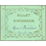 Billet d'honneur Bonnard Louise Décembre. 1917