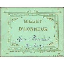 Billet d'honneur Bonnard Louise Décembre. 1917