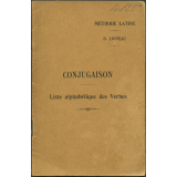 Méthode latine - Conjugaison - Liste alphabétique des Verbes