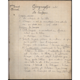 Cahier de géographie