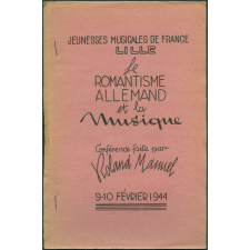 Jeunesses musicales de France - Lille : le romantisme allemand et la musique