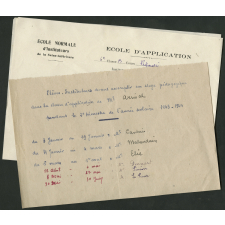 Stage pédagogique dans la classe d'application de M. Arinal. École Mullot. Rouen