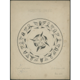Assiette ornée