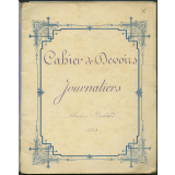 Cahier devoirs journaliers