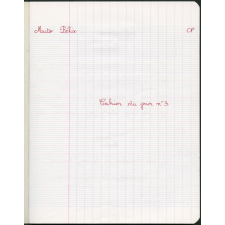 Cahier du jour 3
