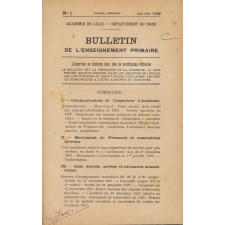 Bulletin de l'Enseignement primaire, Académie de Lille