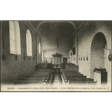 Rouen, Communauté de Jésus-Christ Bon-Pasteur : Intérieur de la chapelle, vu de l'Autel