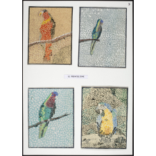 Les perroquets : le pointillisme