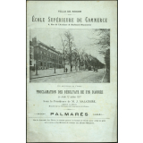 Ville de Rouen : école supérieure de commerce : proclamation des résultats de fin d'année le 12 juillet 1917