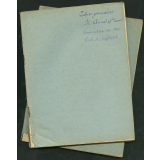 2 cahiers journaliers. Année scolaire 1920-1921