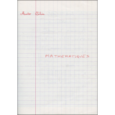 Cahier de mathématiques