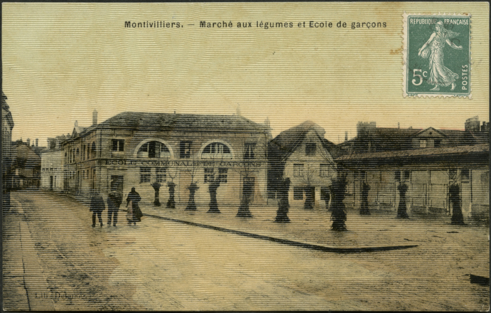 Montivilliers : Marché aux légumes et Ecole de garçons