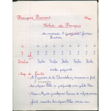 Cahier de français