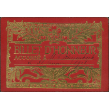 Billet d'honneur accordé à M. T. Ringenbach, le 31 janvier 1908