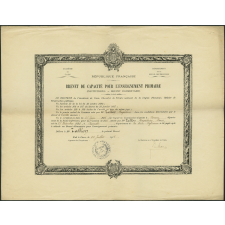 Brevet de capacité pour l'enseignement primaire de Magdeleine Marie Tallon (Institutrices - brevet supérieur)