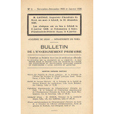 Bulletin de l'Enseignement primaire, Académie de Lille
