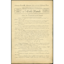 Journal des examens d'admission à l'Ecole Navale. Suite des examens par M. Guyou. 1899 n°14