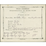 Bulletin trimestriel de Mlle Louise Tallon. Cour complémentaire
