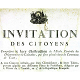 Invitation des citoyens instruits.