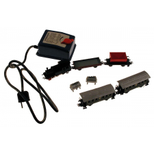 Train complet avec transformateur : train de marchandises.